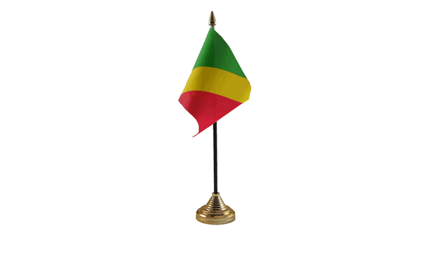 Congo Brazzaville Table Flags